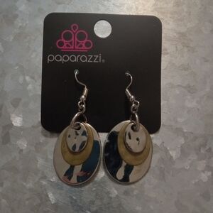 Paparazzi Gold and Silver Dangle Earrings